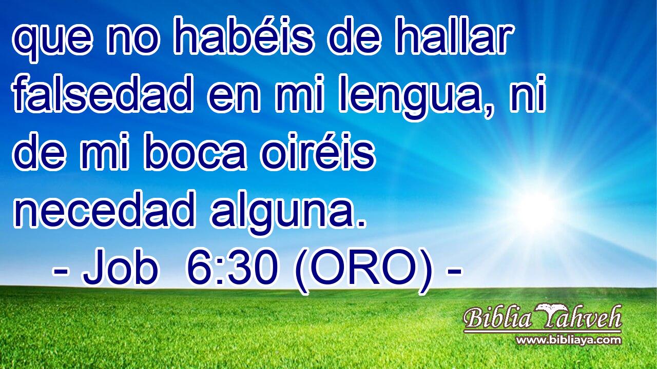  que no habéis de hallar falsedad en mi lengua, ni de mi boca oiréis necedad alguna. 