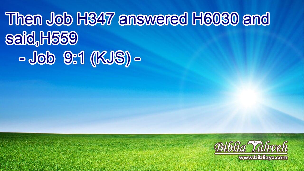 Then Job H347 answered H6030 and said,H559