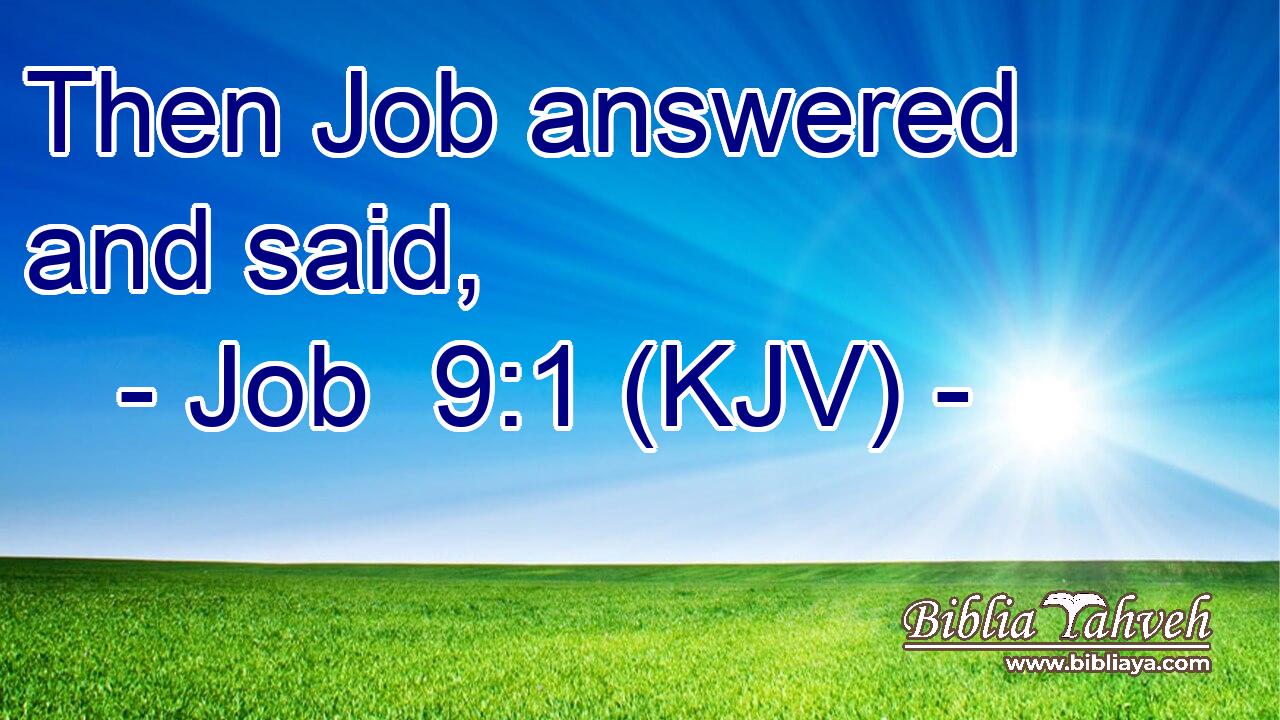 Then Job answered and said,