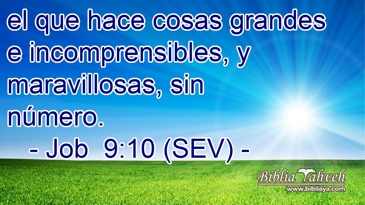el que hace cosas grandes e incomprensibles, y maravillosas, sin número.