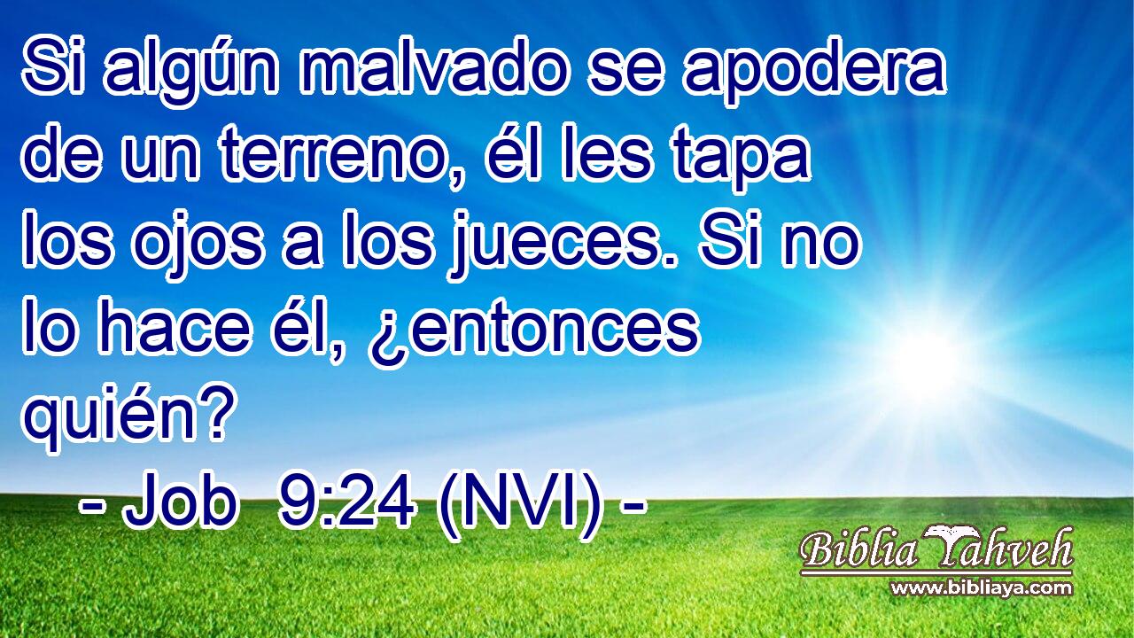  Si algún malvado se apodera de un terreno, él les tapa los ojos a los jueces. Si no lo hace él, ¿entonces quién? 