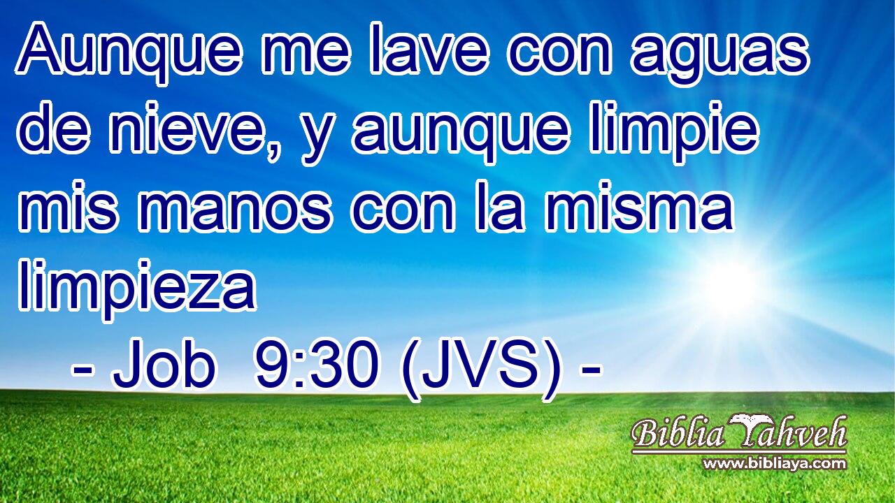 Aunque me lave con aguas de nieve, y aunque limpie mis manos con la misma limpieza