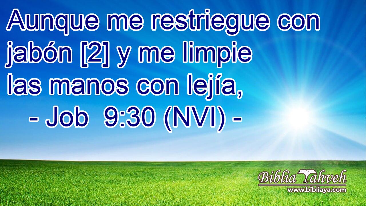  Aunque me restriegue con jabón [2] y me limpie las manos con lejía, 