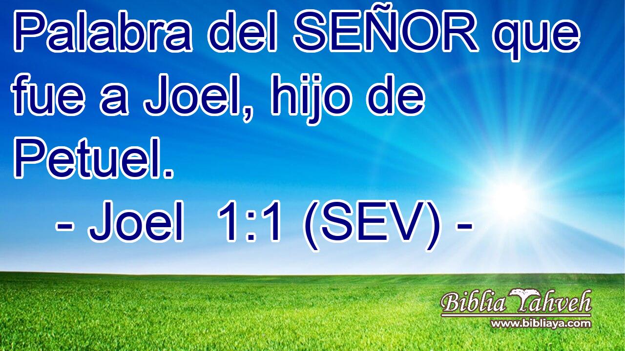 Palabra del SEÑOR que fue a Joel, hijo de Petuel.