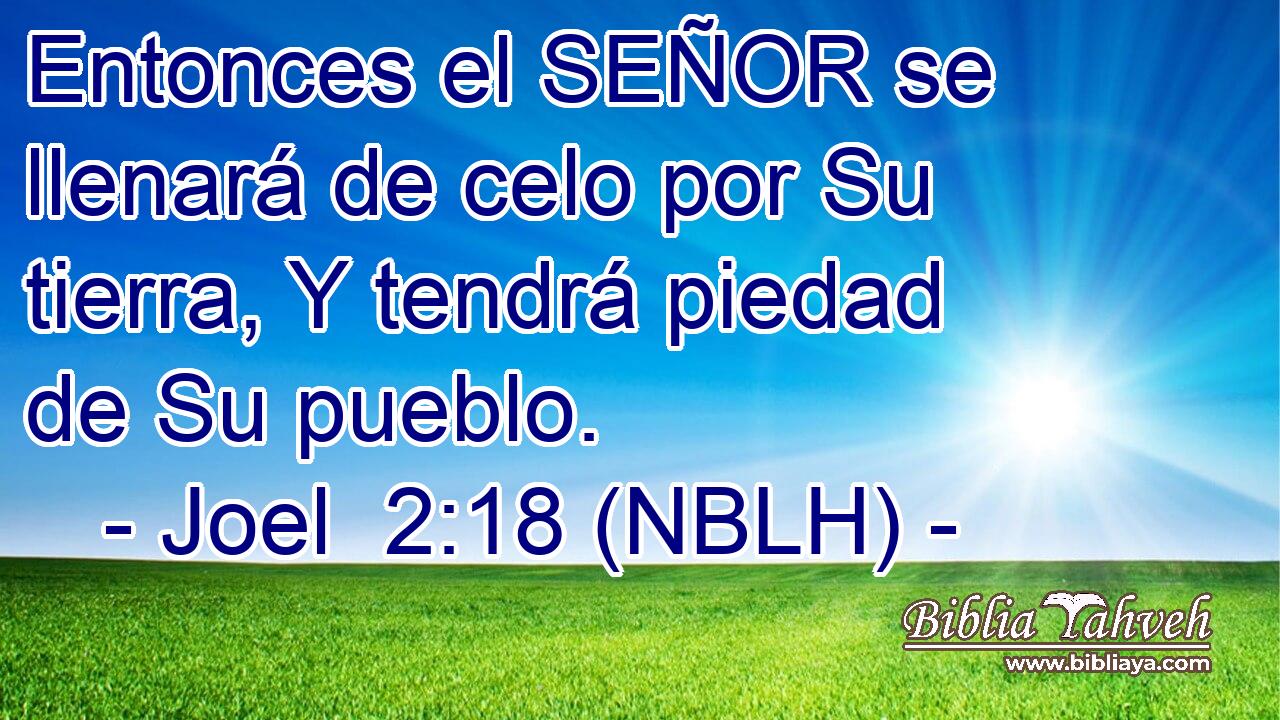  Entonces el SEÑOR se llenará de celo por Su tierra, Y tendrá piedad de Su pueblo. 