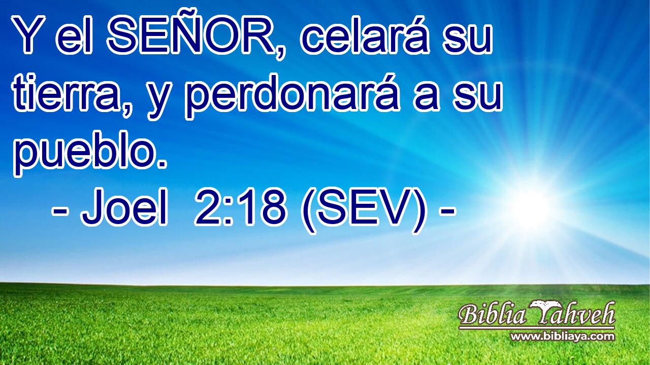 Y el SEÑOR, celará su tierra, y perdonará a su pueblo.