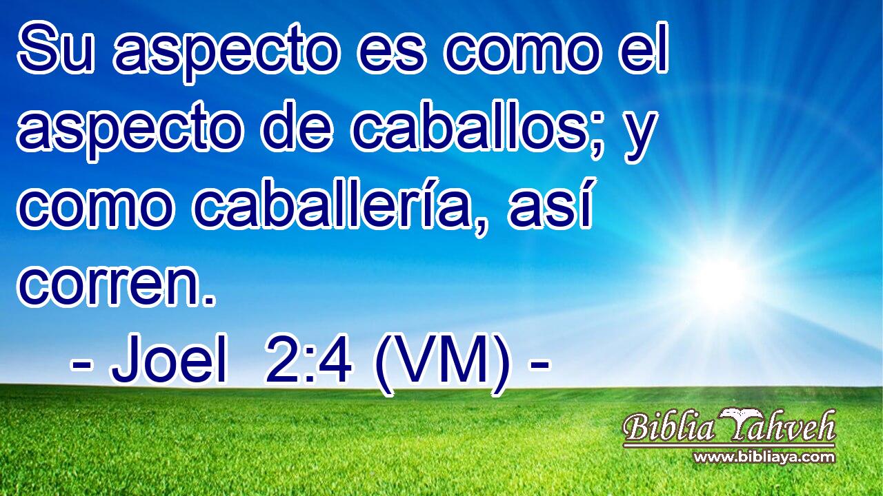  Su aspecto es como el aspecto de caballos; y como caballería, así corren. 