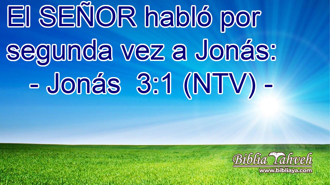 El SEÑOR habló por segunda vez a Jonás:
