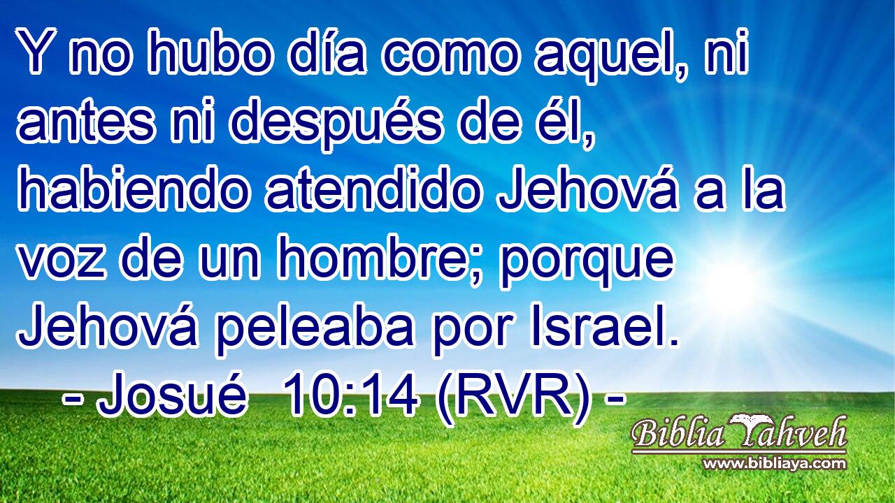 Josué 10:14 RV1960 - Versículo del Día