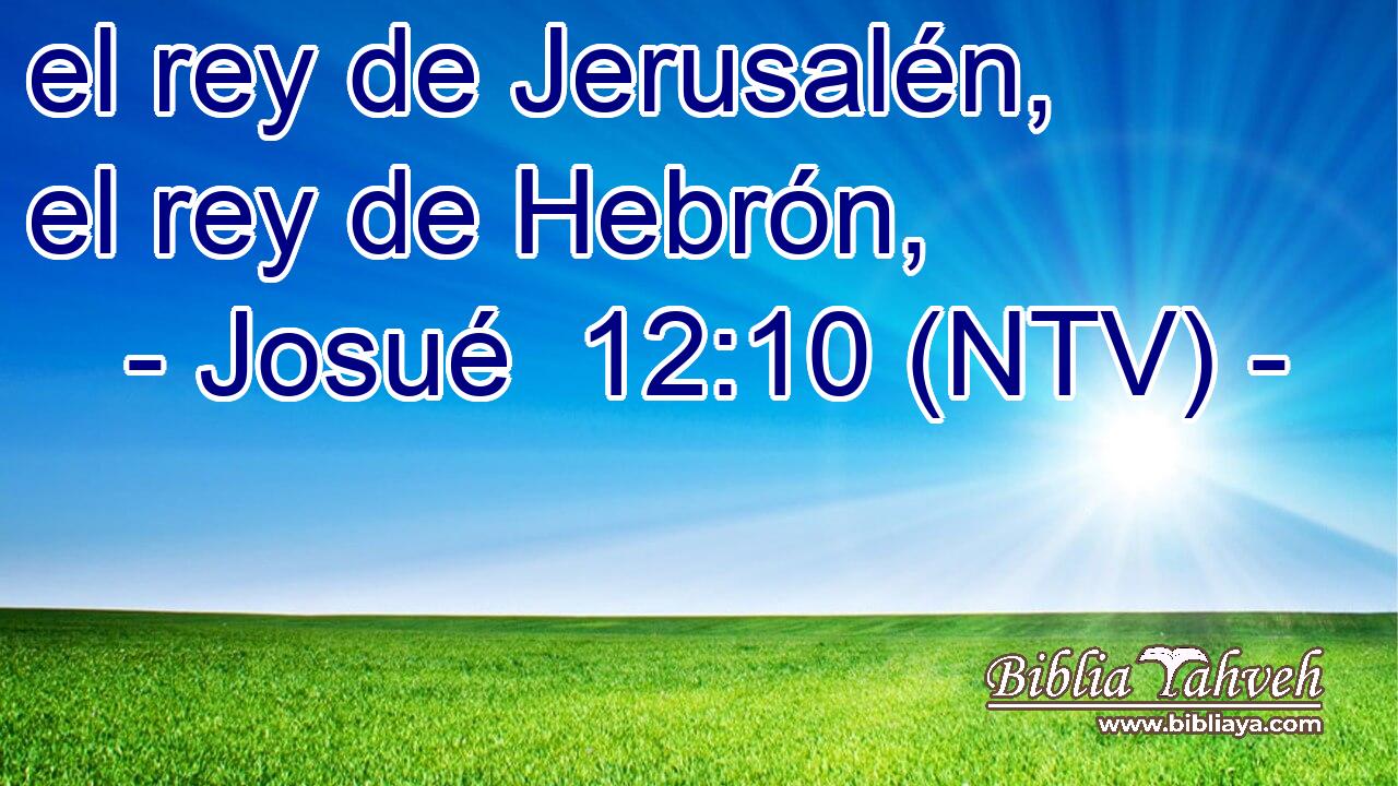 el rey de Jerusalén, el rey de Hebrón,