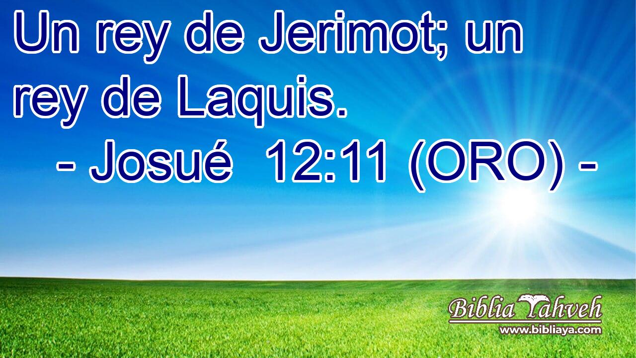  Un rey de Jerimot; un rey de Laquis. 