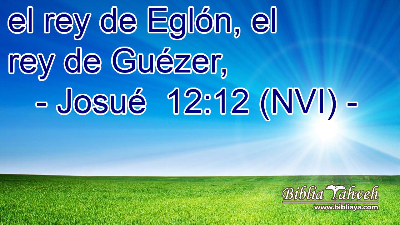  el rey de Eglón, el rey de Guézer, 