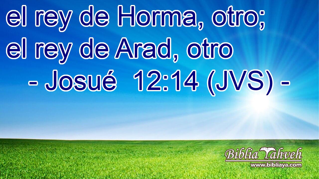 el rey de Horma, otro; el rey de Arad, otro