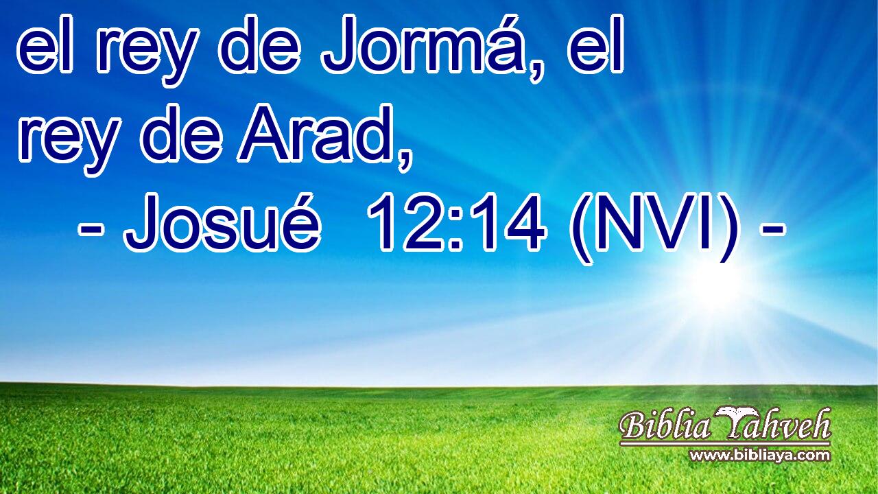  el rey de Jormá, el rey de Arad, 