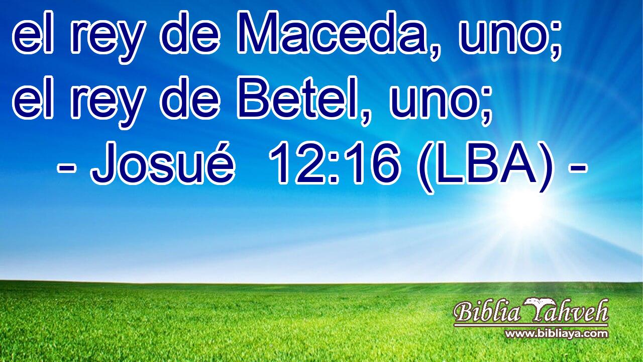 el rey de Maceda, uno; el rey de Betel, uno;