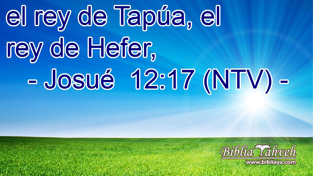 el rey de Tapúa, el rey de Hefer,