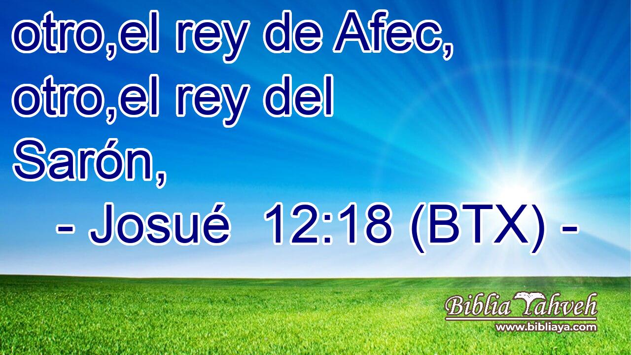 otro,el rey de Afec, otro,el rey del Sarón,