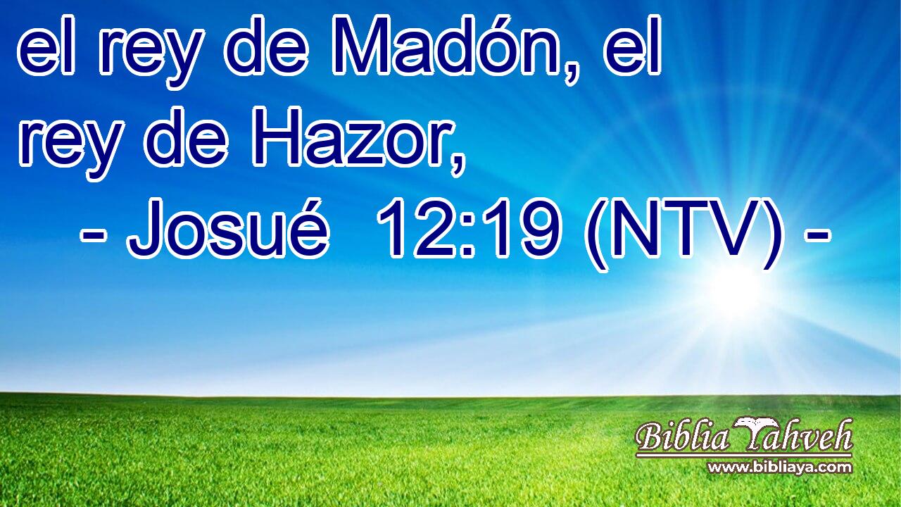 el rey de Madón, el rey de Hazor,