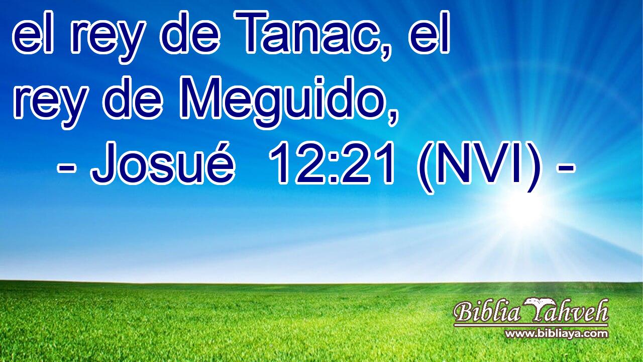  el rey de Tanac, el rey de Meguido, 