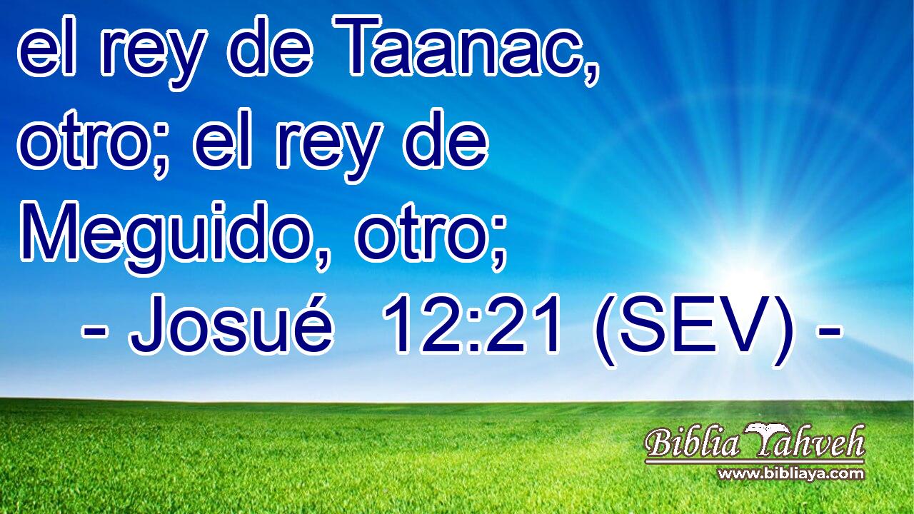 el rey de Taanac, otro; el rey de Meguido, otro;