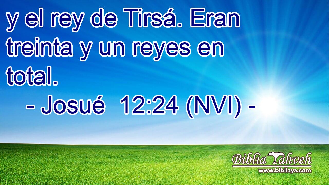  y el rey de Tirsá. Eran treinta y un reyes en total. 