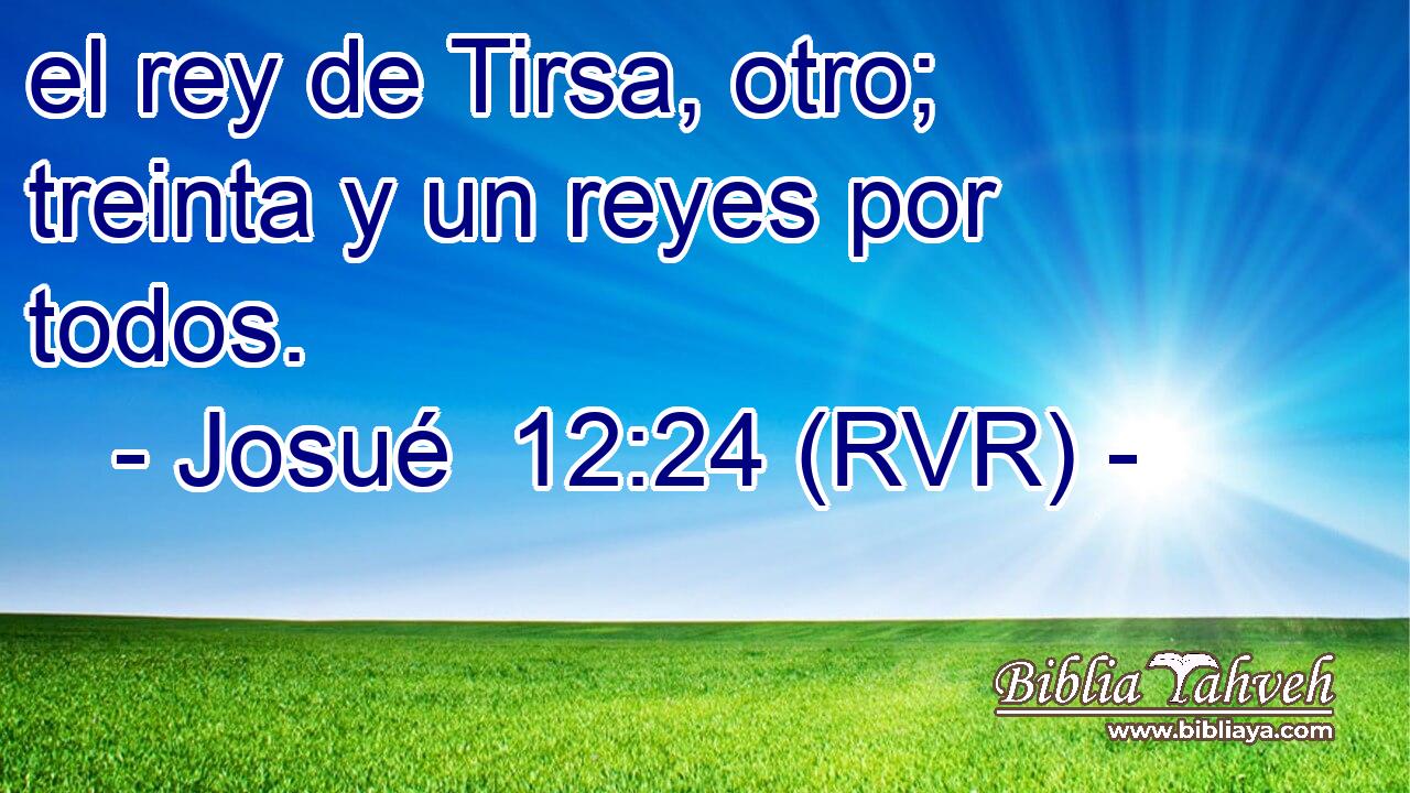 el rey de Tirsa, otro; treinta y un reyes por todos.