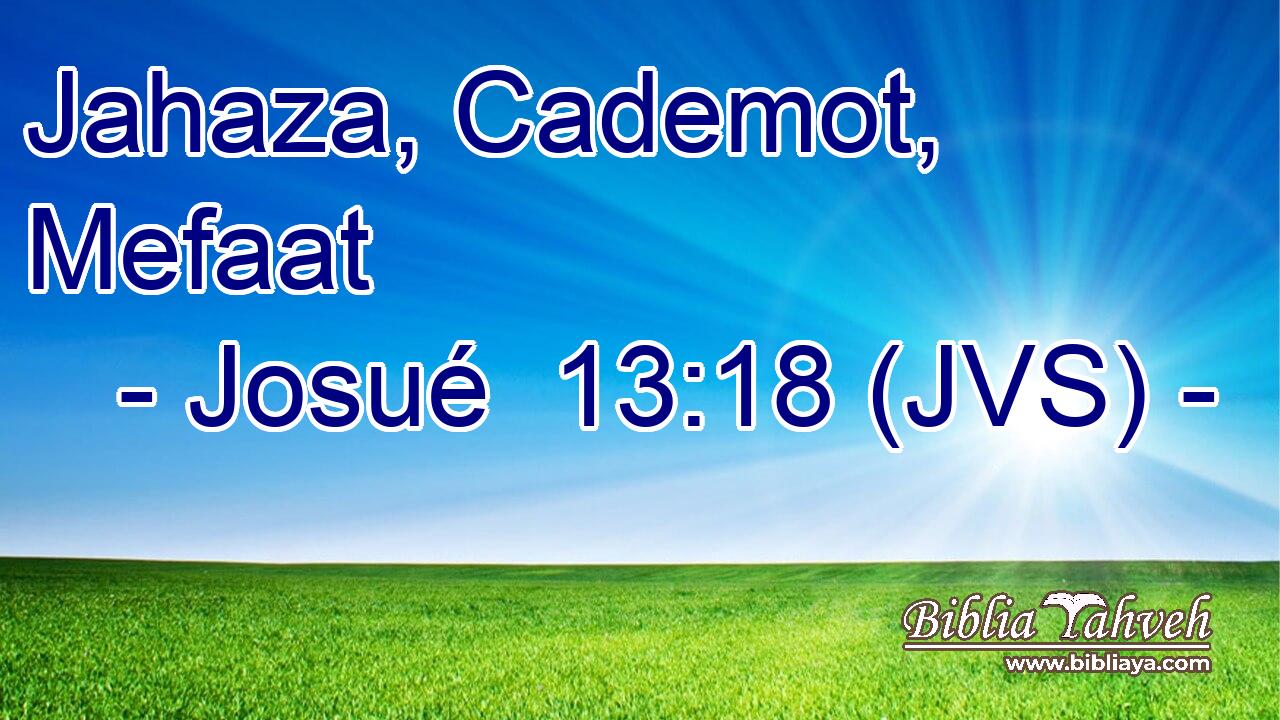 Jahaza, Cademot, Mefaat