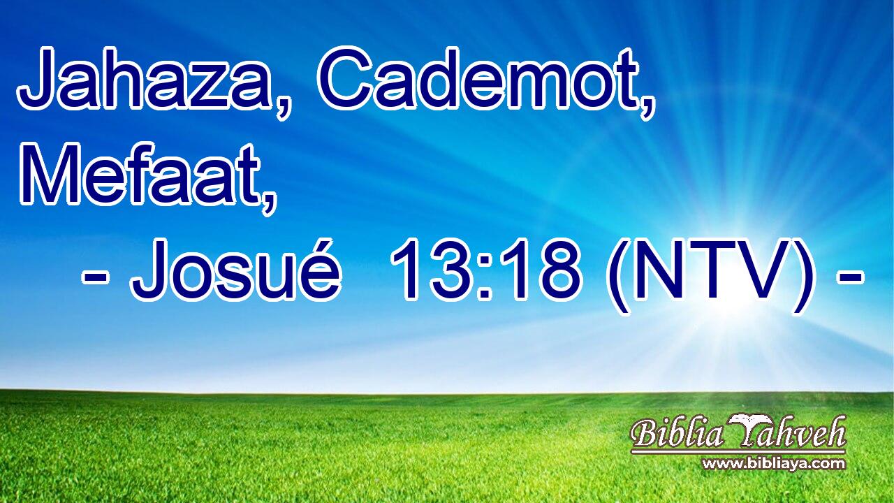 Jahaza, Cademot, Mefaat,