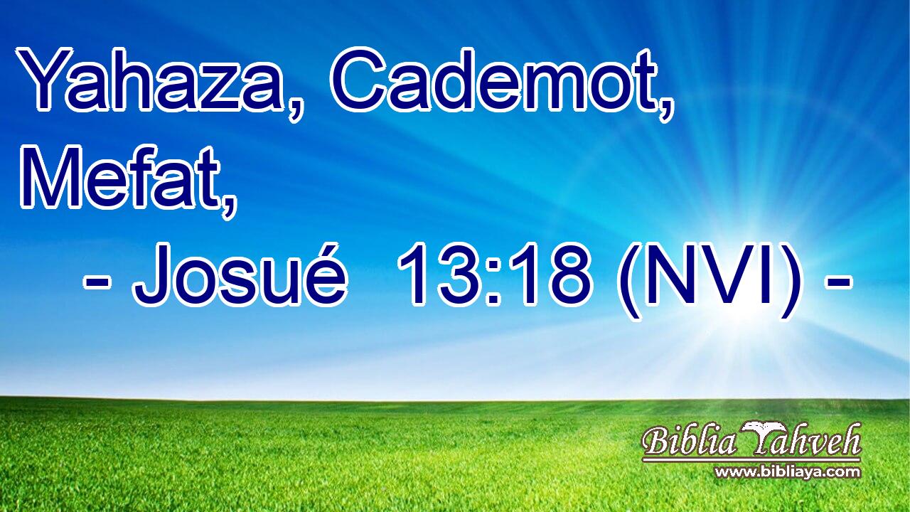  Yahaza, Cademot, Mefat, 