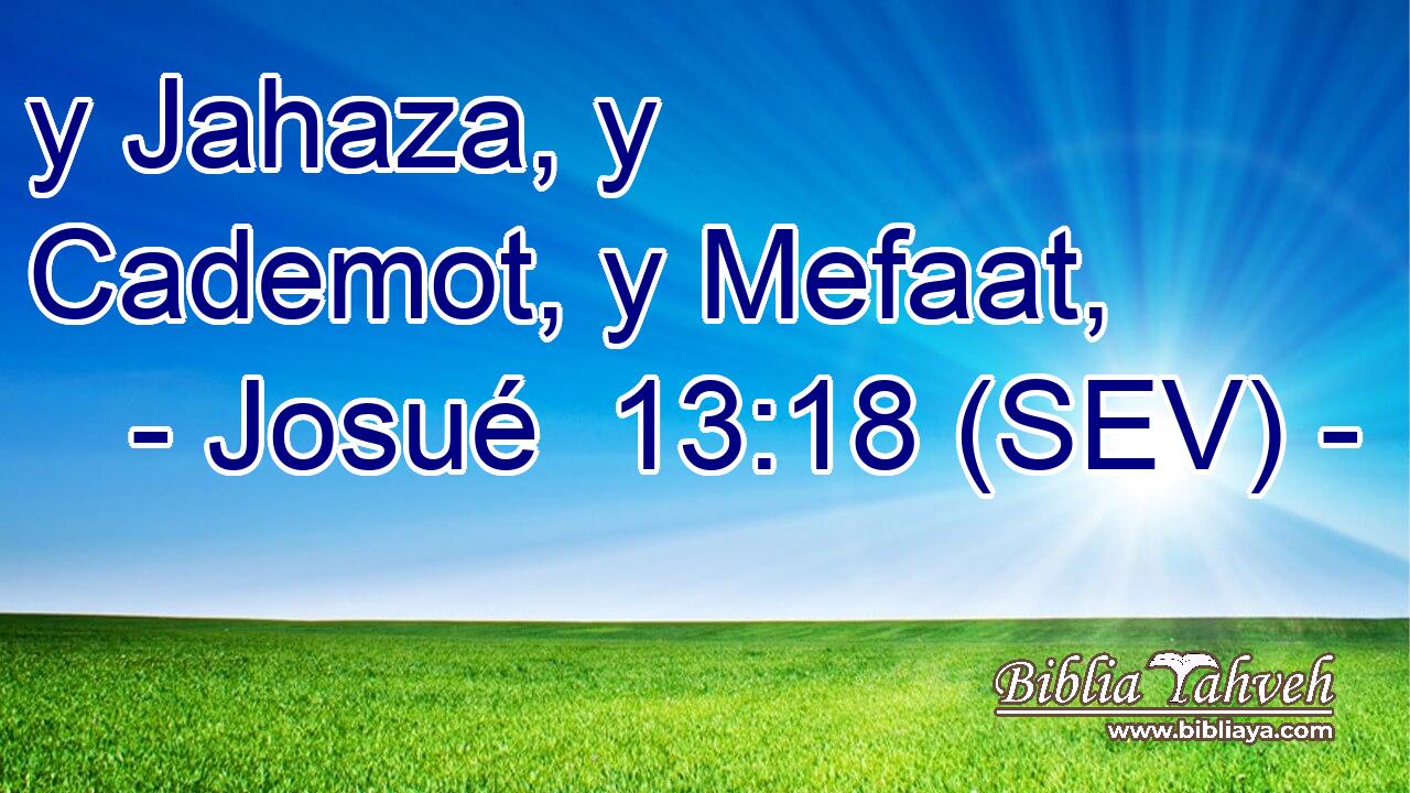y Jahaza, y Cademot, y Mefaat,