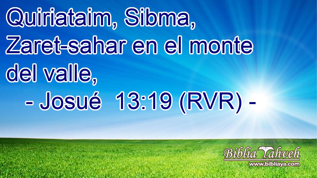 Quiriataim, Sibma, Zaret-sahar en el monte del valle,