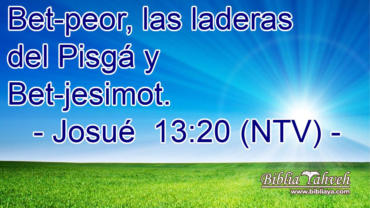 Bet-peor, las laderas del Pisgá y Bet-jesimot.