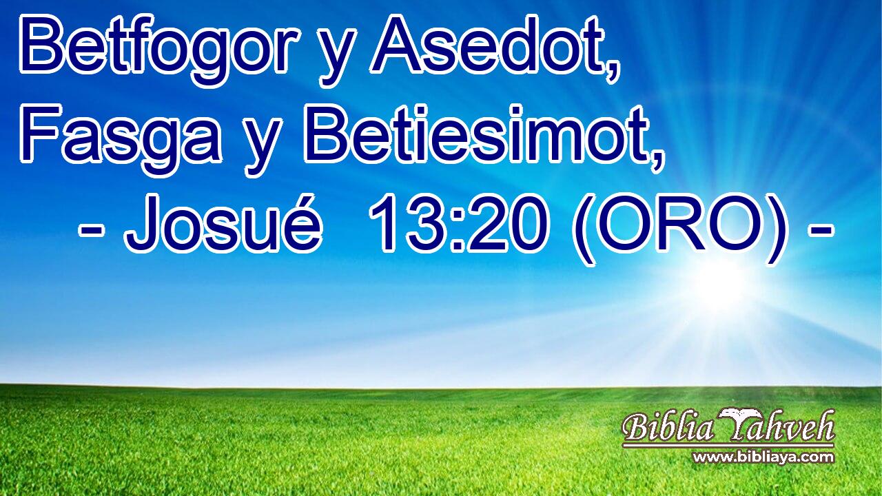  Betfogor y Asedot, Fasga y Betiesimot, 