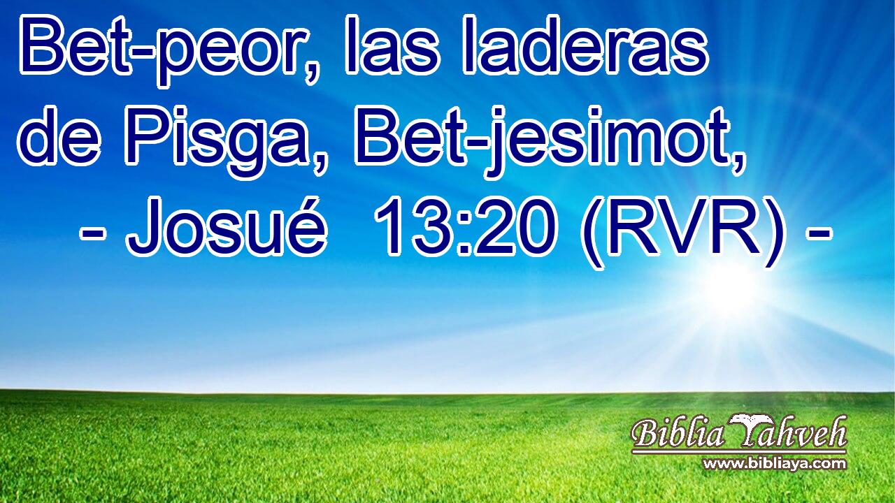Bet-peor, las laderas de Pisga, Bet-jesimot,
