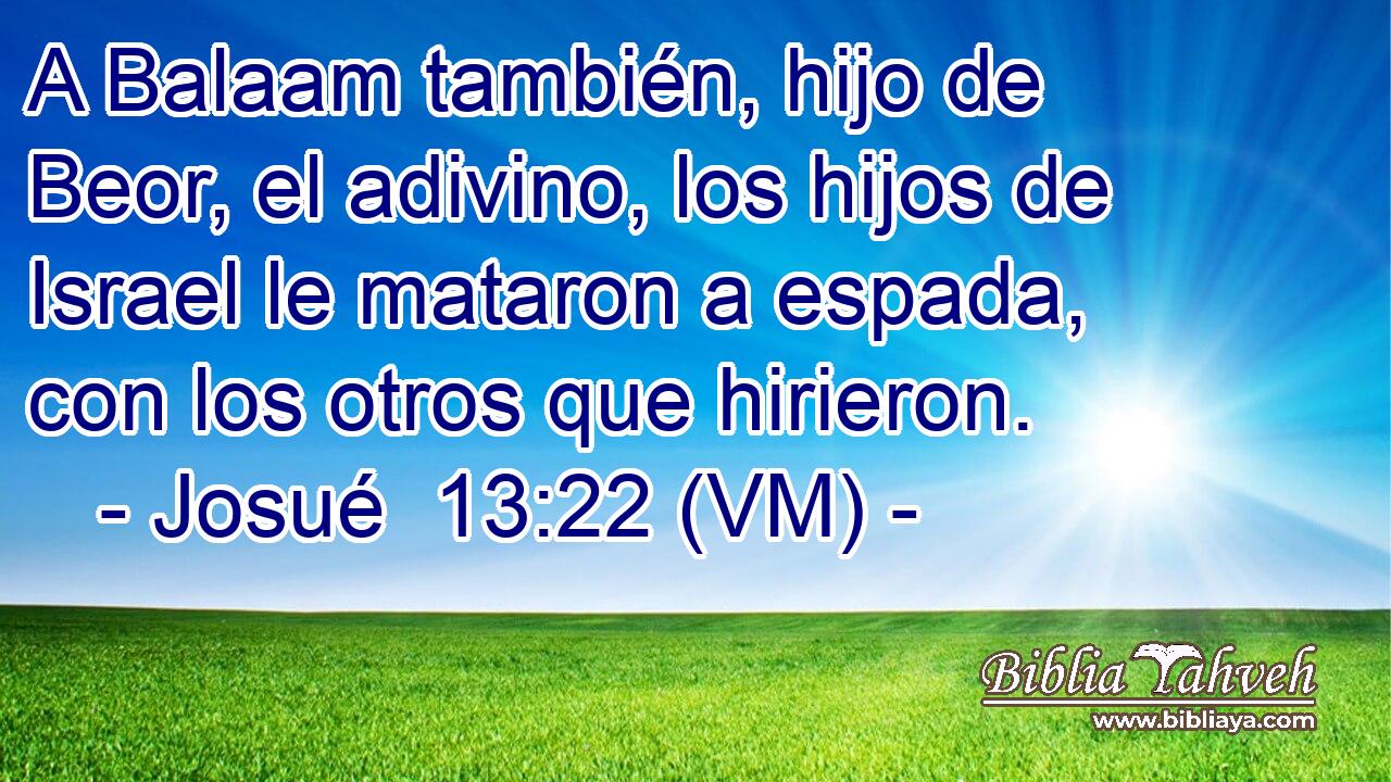  A Balaam también, hijo de Beor, el adivino, los hijos de Israel le mataron a espada, con los otros que hirieron. 