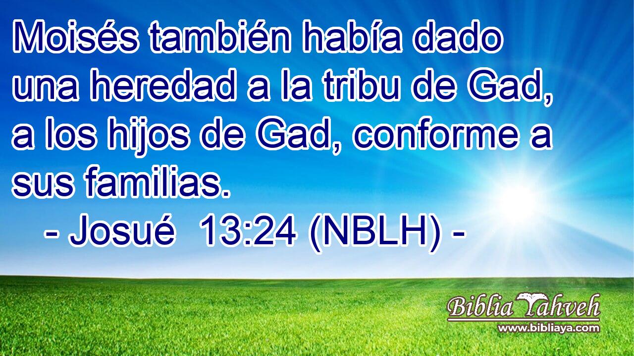  Moisés también había dado una heredad a la tribu de Gad, a los hijos de Gad, conforme a sus familias. 