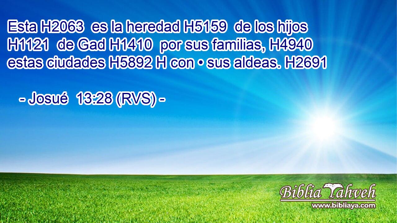 Esta H2063  es la heredad H5159  de los hijos H1121  de Gad H1410  por sus familias, H4940  estas ciudades H5892 H con • sus aldeas. H2691  