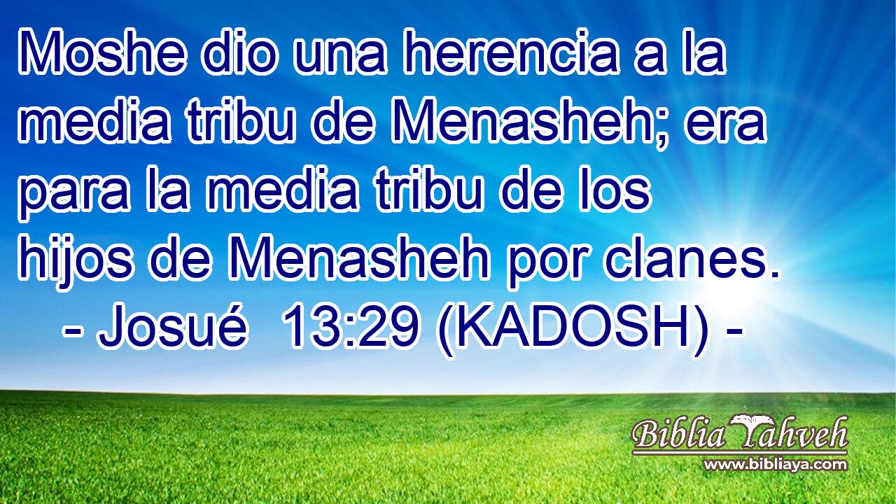  Moshe dio una herencia a la media tribu de Menasheh; era para la media tribu de los hijos de Menasheh por clanes. 