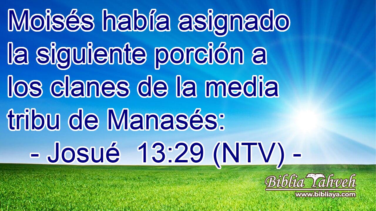 Moisés había asignado la siguiente porción a los clanes de la media tribu de Manasés: