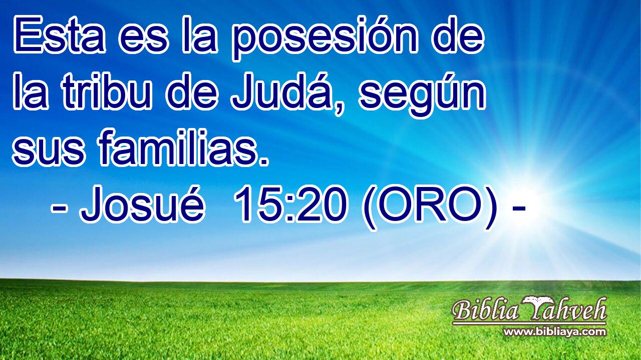  Esta es la posesión de la tribu de Judá, según sus familias. 