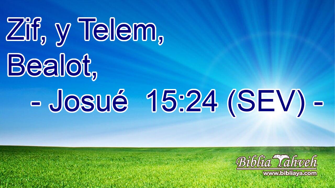 Zif, y Telem, Bealot,