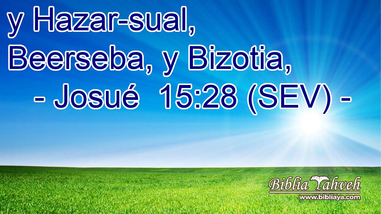 y Hazar-sual, Beerseba, y Bizotia,