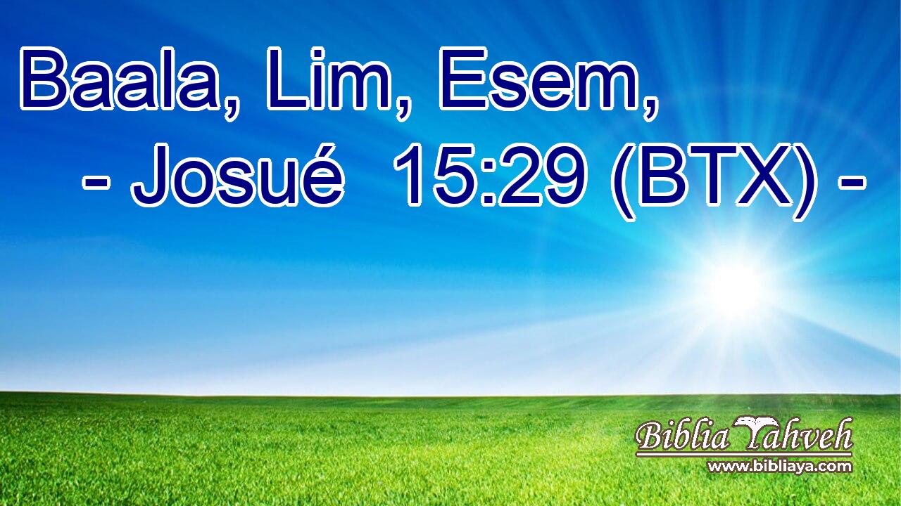 Baala, Lim, Esem,
