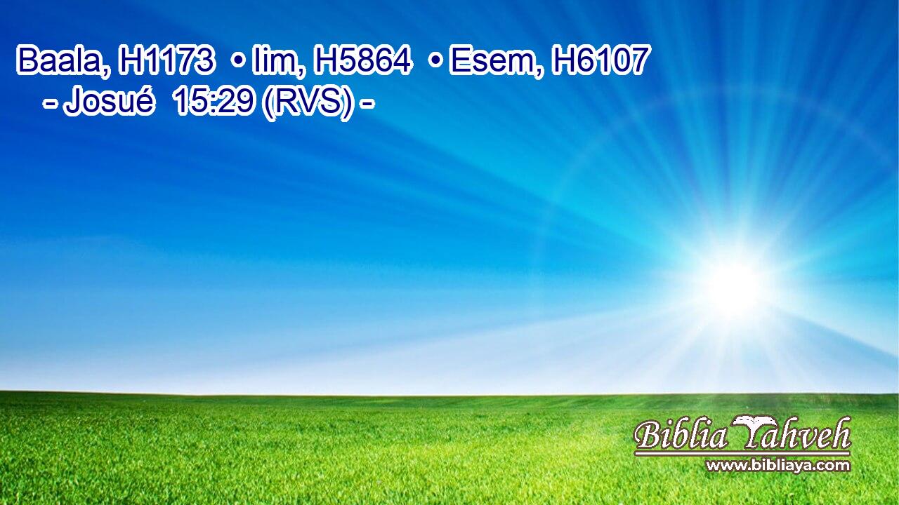Baala, H1173  • Iim, H5864  • Esem, H6107  