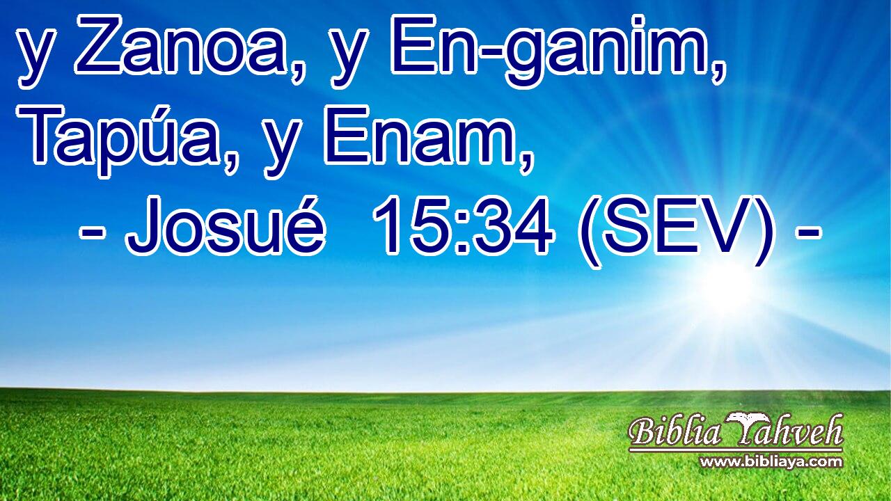 y Zanoa, y En-ganim, Tapúa, y Enam,