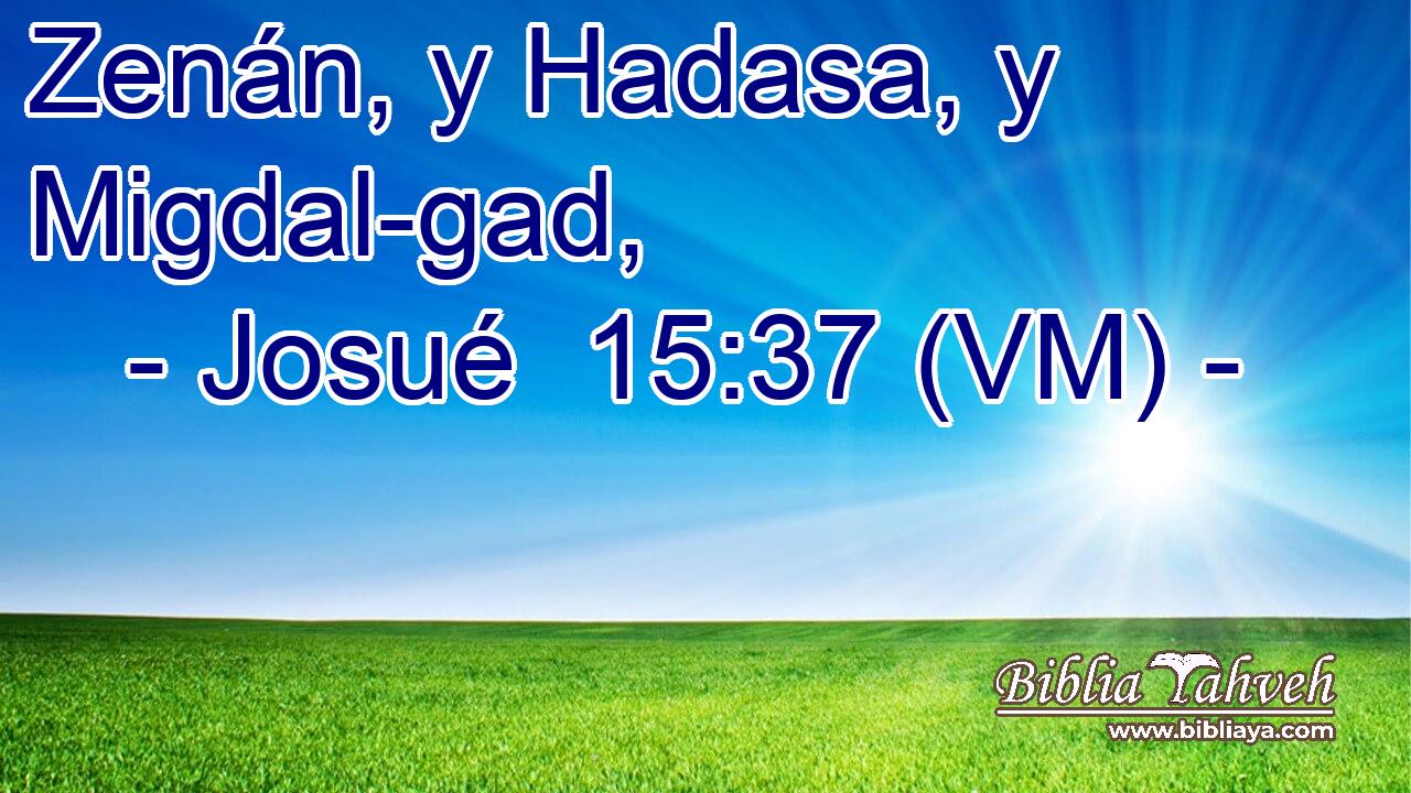  Zenán, y Hadasa, y Migdal-gad, 
