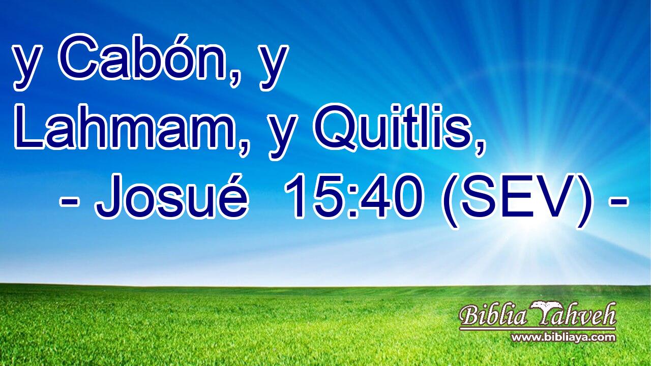 y Cabón, y Lahmam, y Quitlis,