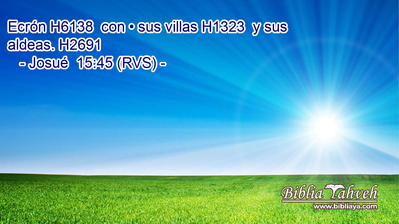 Ecrón H6138  con • sus villas H1323  y sus aldeas. H2691  