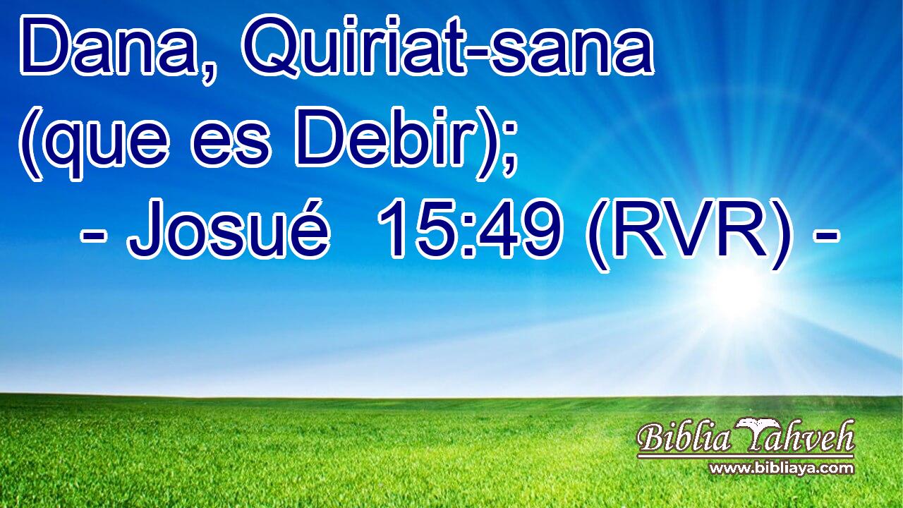 Dana, Quiriat-sana (que es Debir);