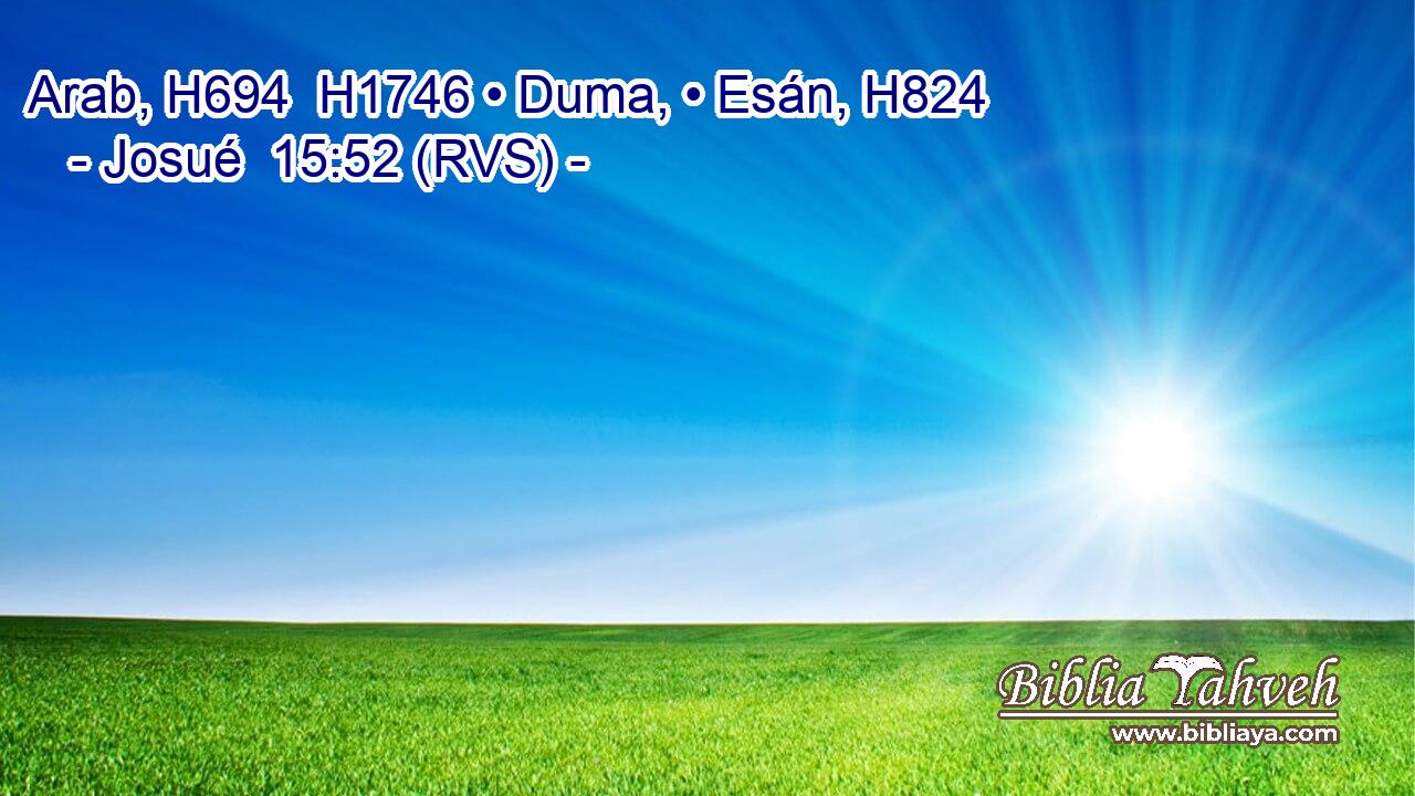 Arab, H694  H1746 • Duma, • Esán, H824  